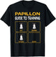 Funny Papillon Guide To Training Dog Obedience Trainer Men Women T-Shirt - T-Shirt | Black