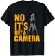 Cool Land Surveyor Gift Funny No It's Not A Camera Surveying T-Shirt - T-Shirt | Black
