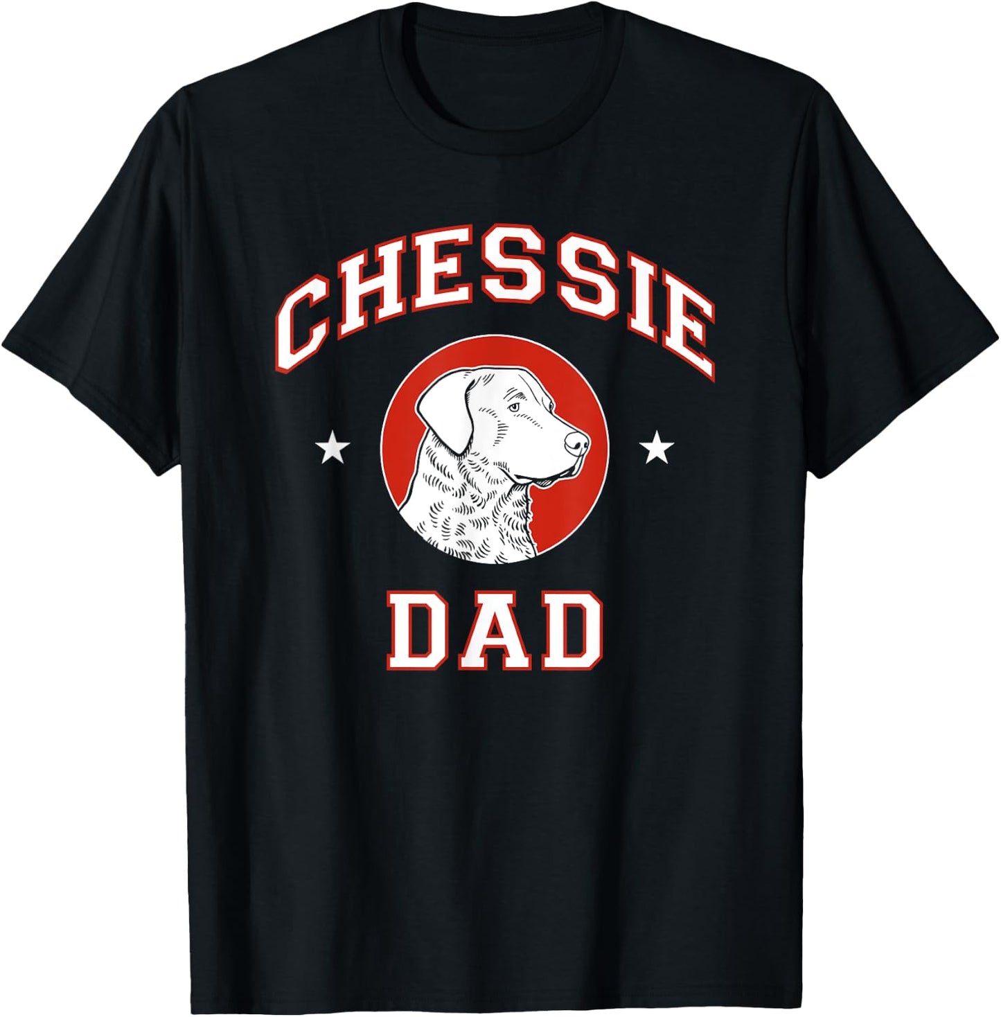 Chesapeake Bay Retriever Dad Dog Father T-Shirt - T-Shirt | Black