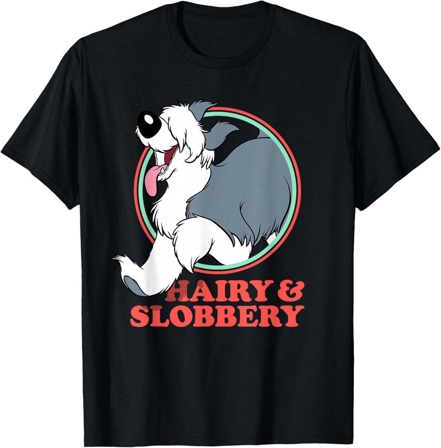 Disney The Little Mermaid Max Hairy & Slobbery T-Shirt - T-Shirt | Black