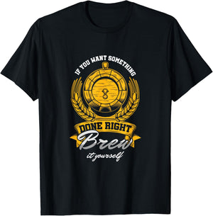 Beer Brewing Master Home Brewing Beer Brewing Beer Drinker T-Shirt - T-Shirt | Black