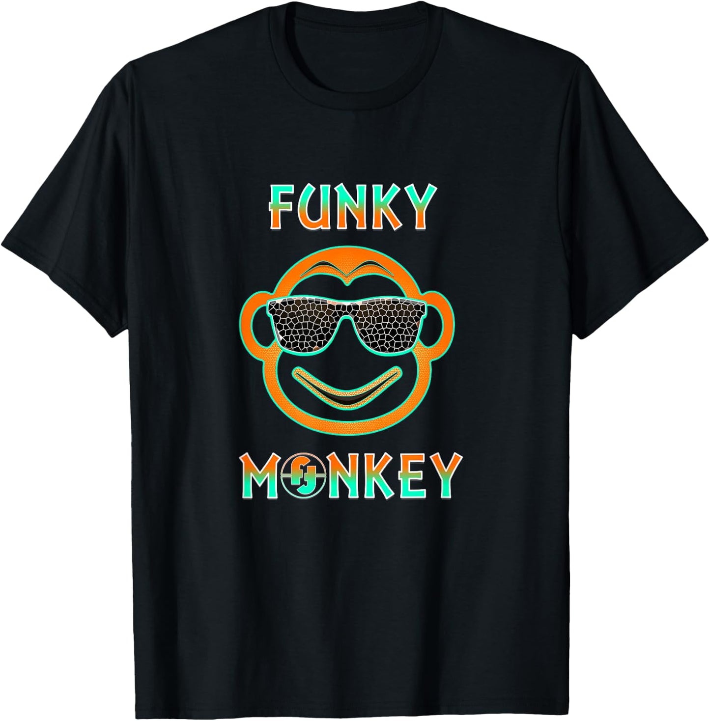 Monkey Shirt Funky Monkey Gifts , Women, Kids Monkey T-Shirt - T-Shirt | Black