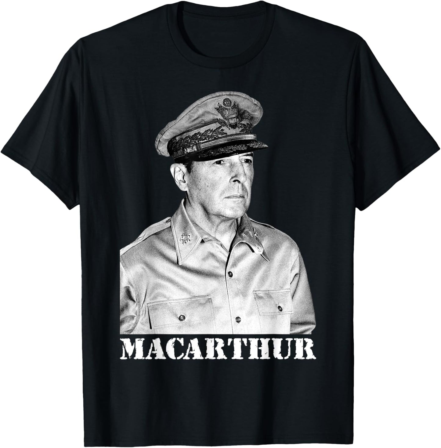 MacArthur World War II Victory Memorial Independence Day T-Shirt - T-Shirt | Black