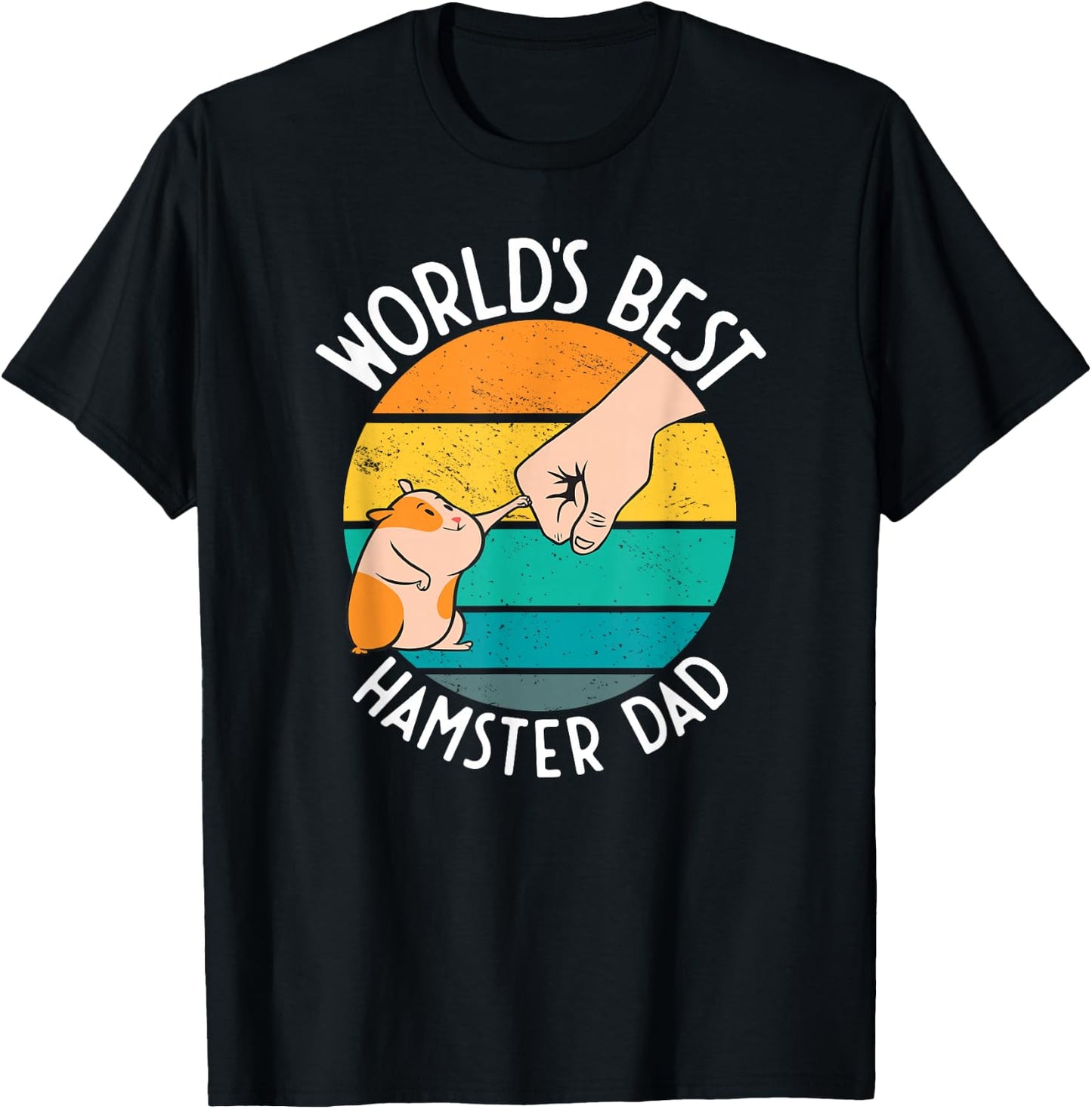 World's Best Hamster Dad Design T-Shirt - T-Shirt | Black