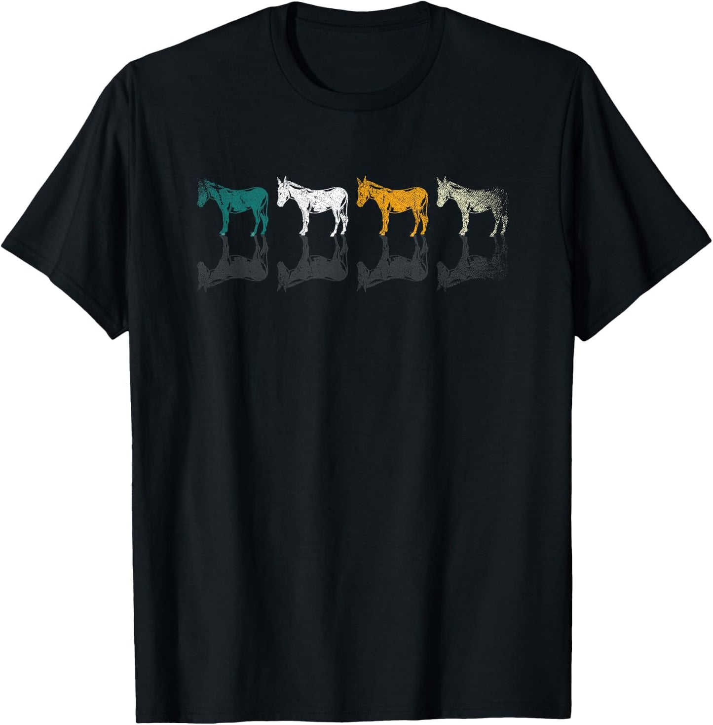Retro Donkey T-Shirt - T-Shirt | Black