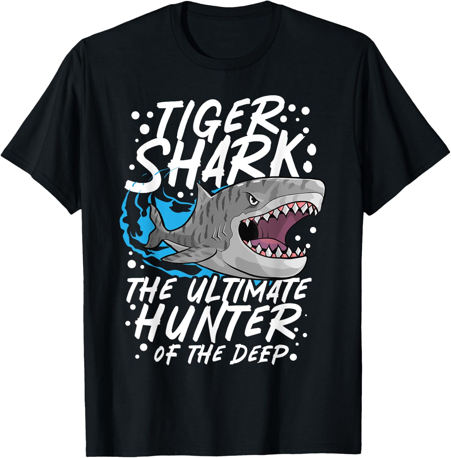 Tiger Shark: The Ultimate Hunter Of The Deep, Tiger Shark T-Shirt - T-Shirt | Black