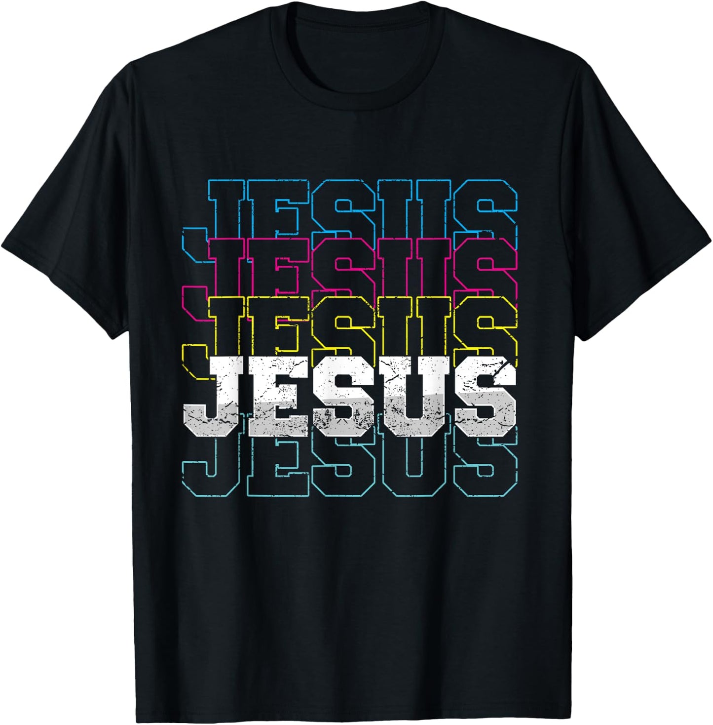 Jesus Christ Religion Christian Faith Prayer Church Gift T-Shirt - T-Shirt | Black