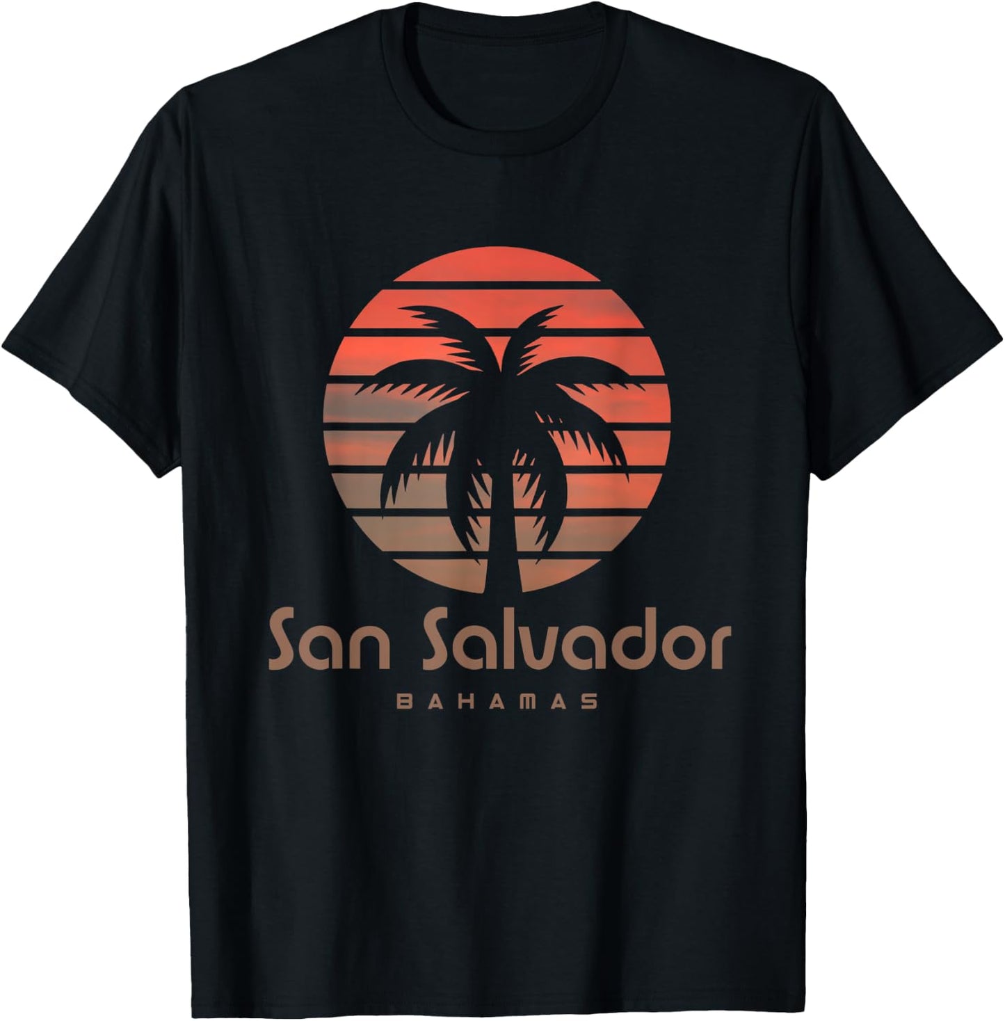San Salvador Bahamas Travel Holiday Souvenir Beach T-Shirt - T-Shirt | Black