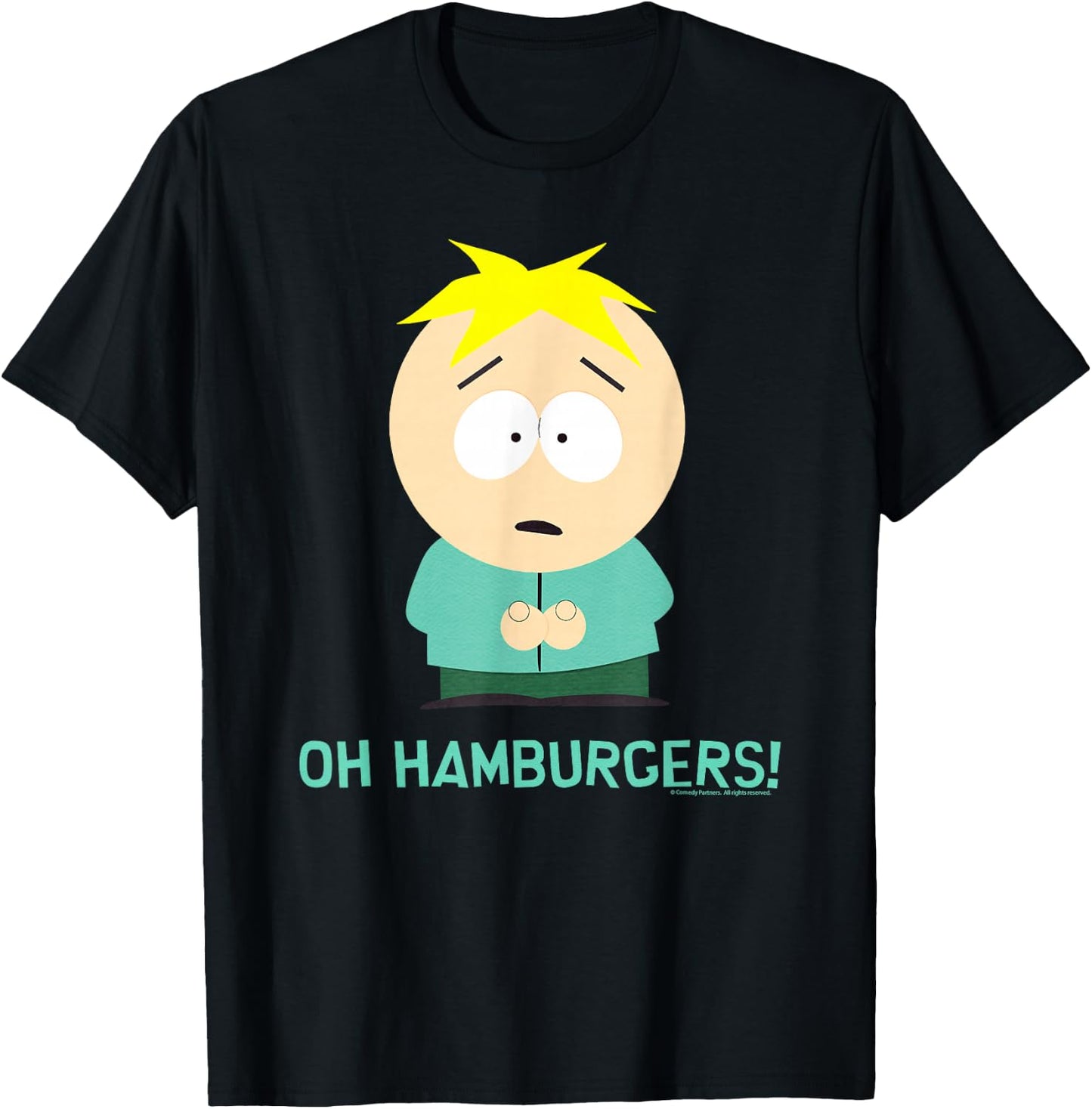 South Park Butters Oh Hamburgers T-Shirt - T-Shirt | Black