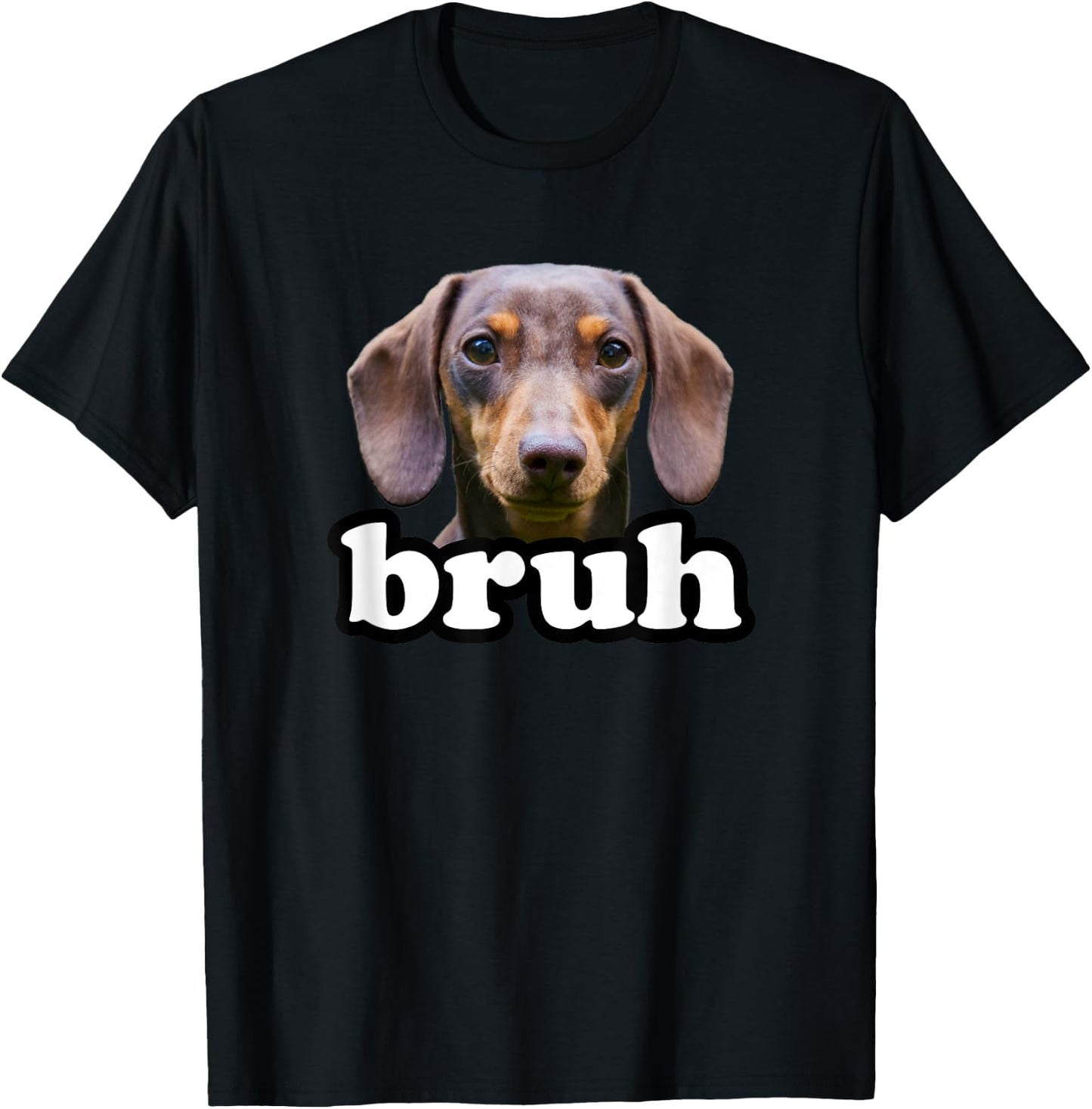Dachshund Bruh Meme Dog Owner Funny Dachshund Teens Boys T-Shirt - T-Shirt | Black