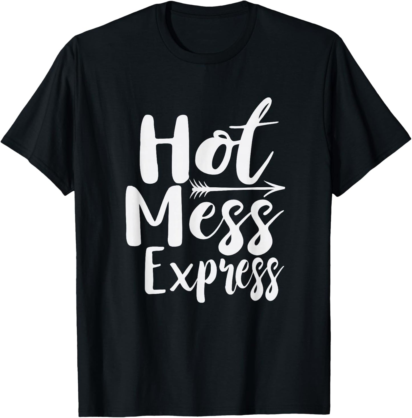 Funny Hot Mess Express Life Status T-Shirt - T-Shirt | Black