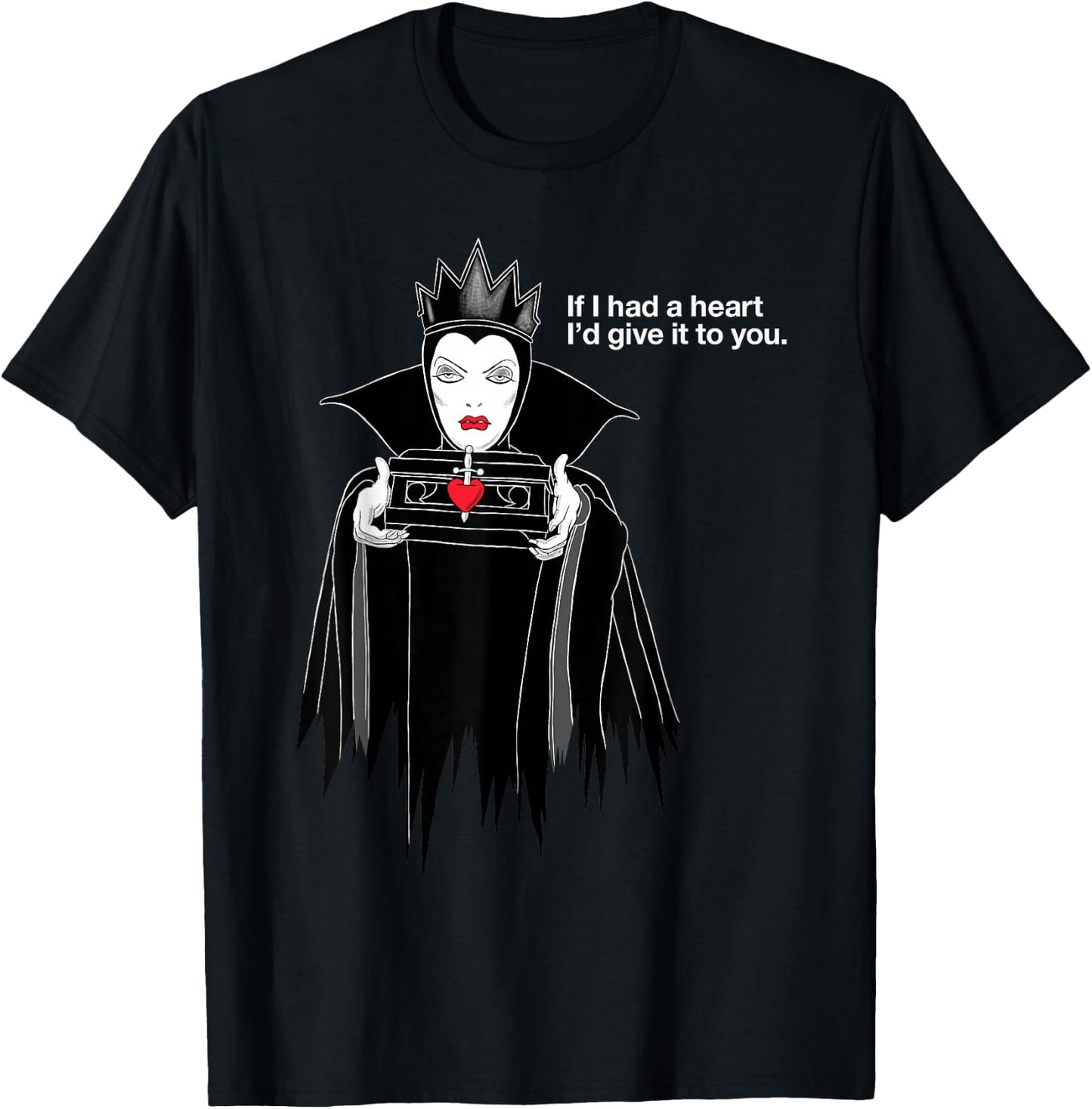 Disney Villains Evil Queen If I Had A Heart T-Shirt - T-Shirt | Black