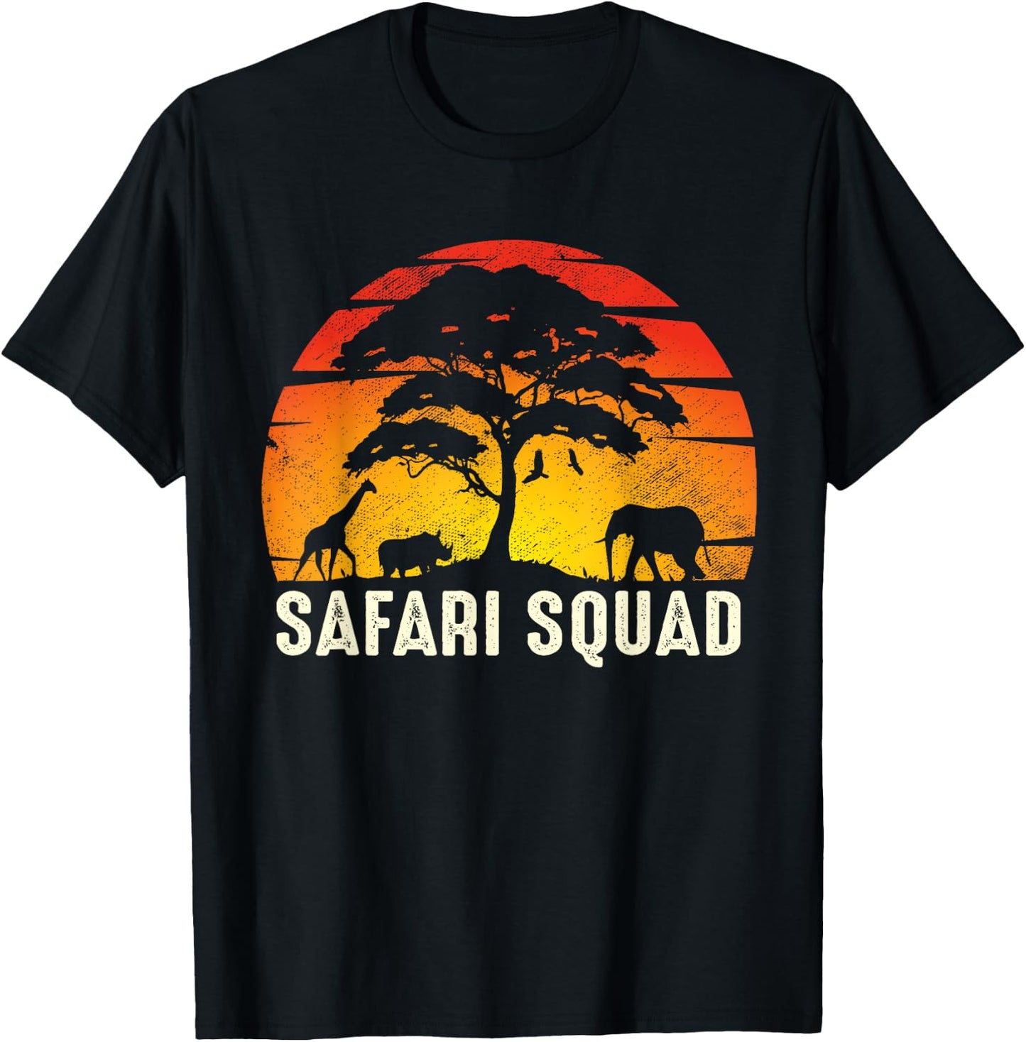 African Family Vacation Safari Squad Funny Matching Trip T-Shirt - T-Shirt | Black