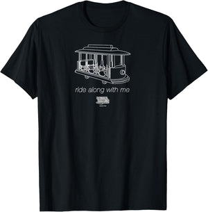 Ride Along with Daniel Tiger (Dark) T-Shirt - T-Shirt | Black