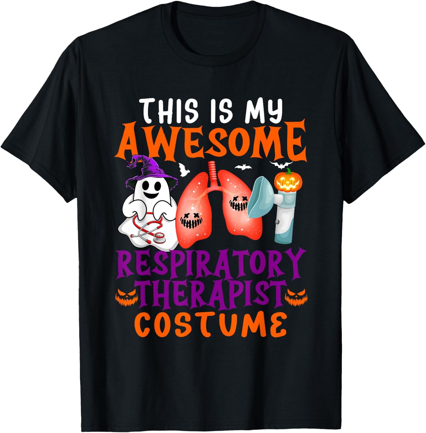 My Awesome Respiratory Therapist Costume Horror Tools T-Shirt - T-Shirt | Black