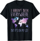 I Haven't Been Everywhere But It's On My List World Travel T-Shirt - T-Shirt | Black