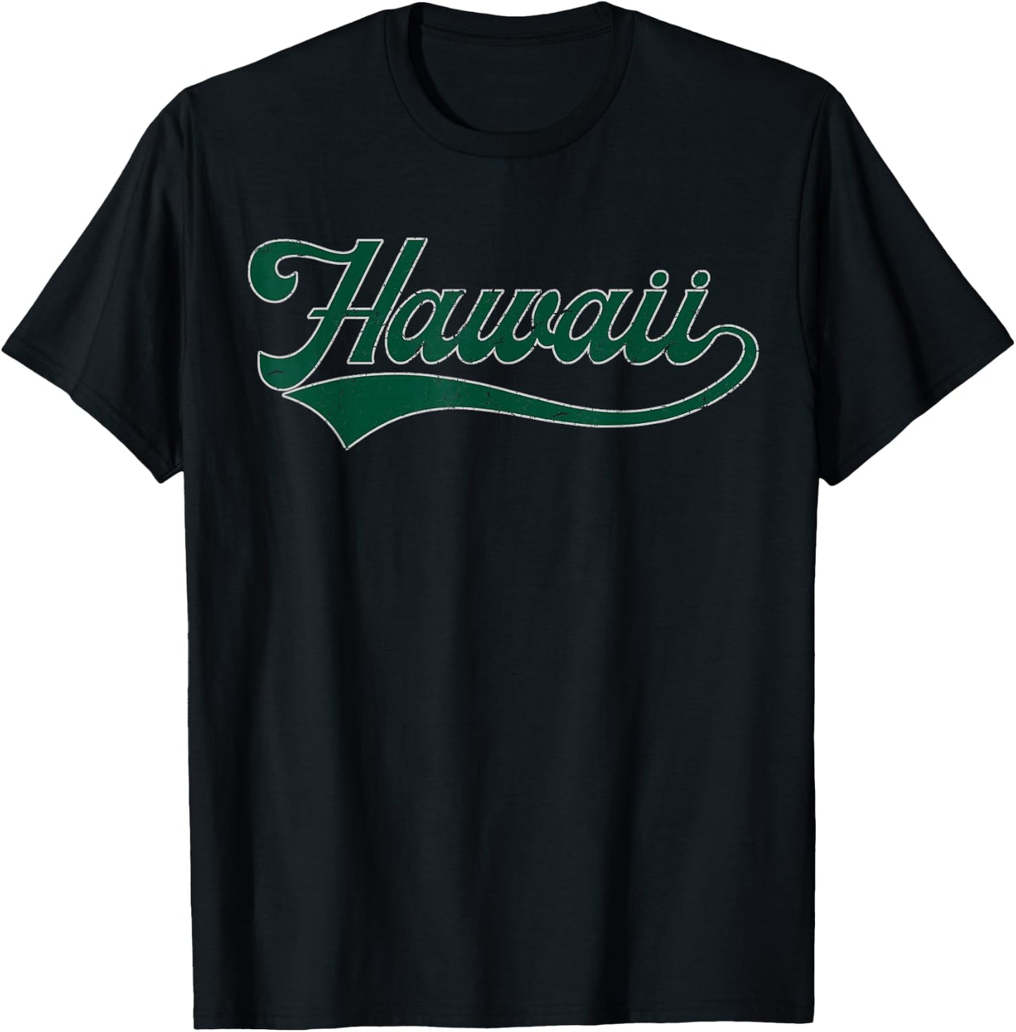 College University Style Hawaii Baseball Sport Fan T-Shirt - T-Shirt | Black