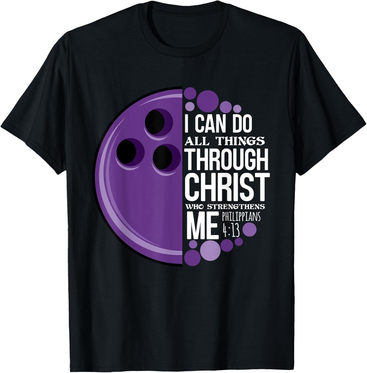 Christian Bowling Funny Personalized Team Gift Women T-Shirt - T-Shirt | Black