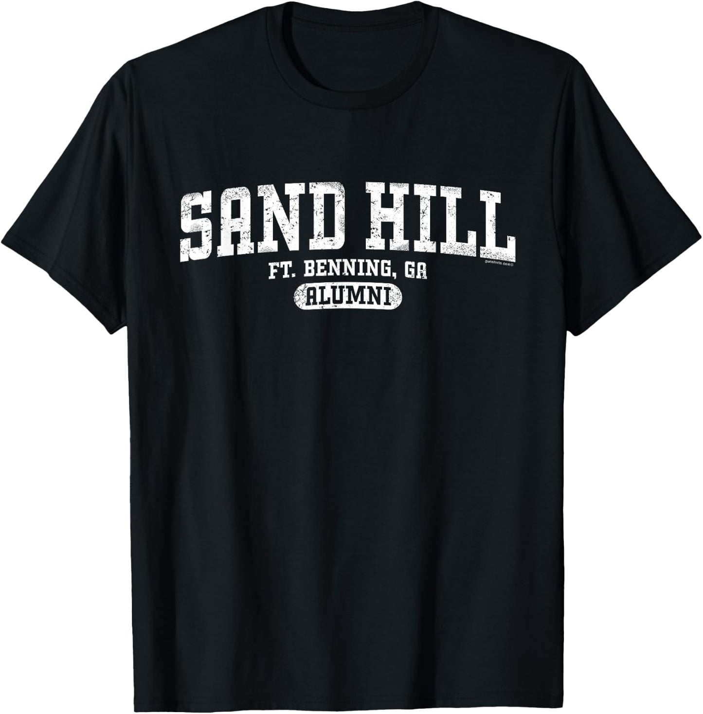 Sand Hill Alumni, Retro - Fort Benning, GA T-Shirt - T-Shirt | Black