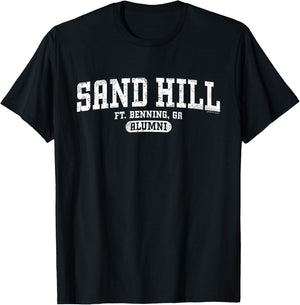 Sand Hill Alumni, Retro - Fort Benning, GA T-Shirt - T-Shirt | Black