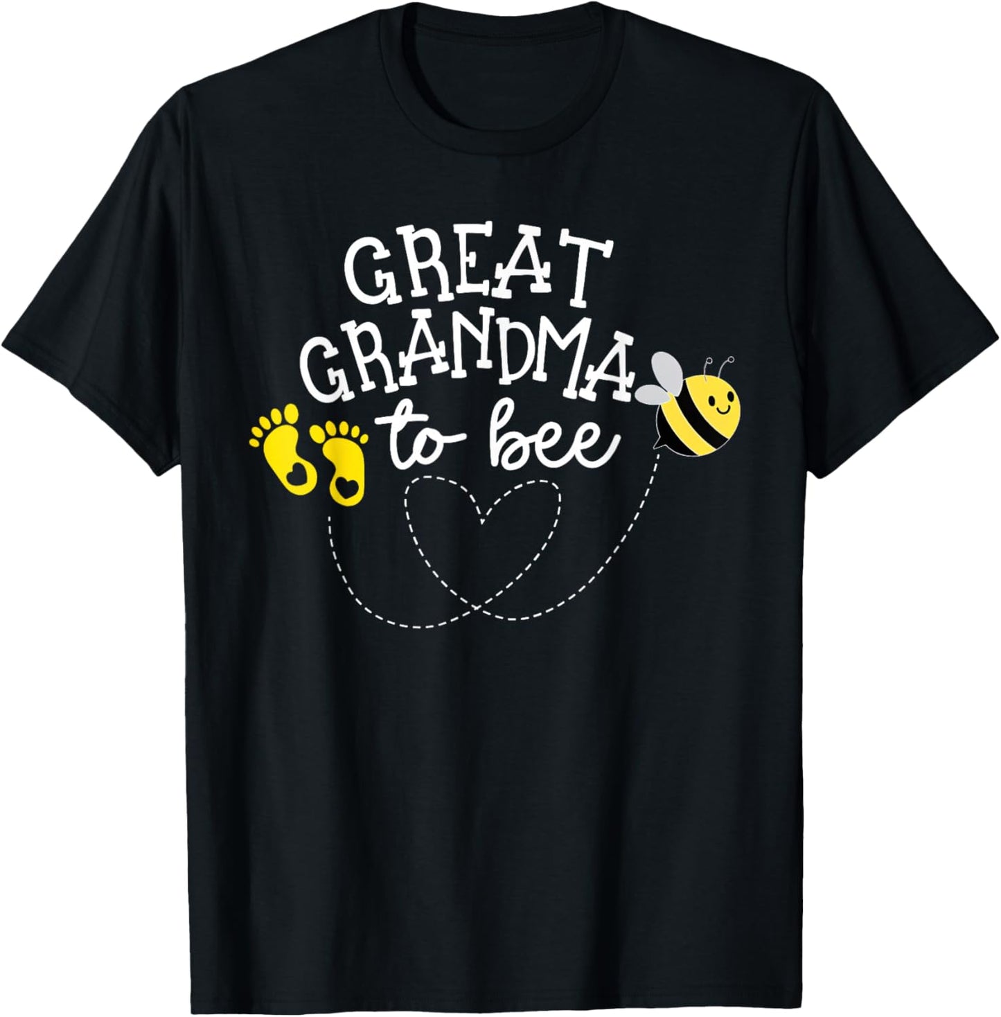 Great Grandma to Bee Pregnancy Announcement Baby Shower T-Shirt - T-Shirt | Black