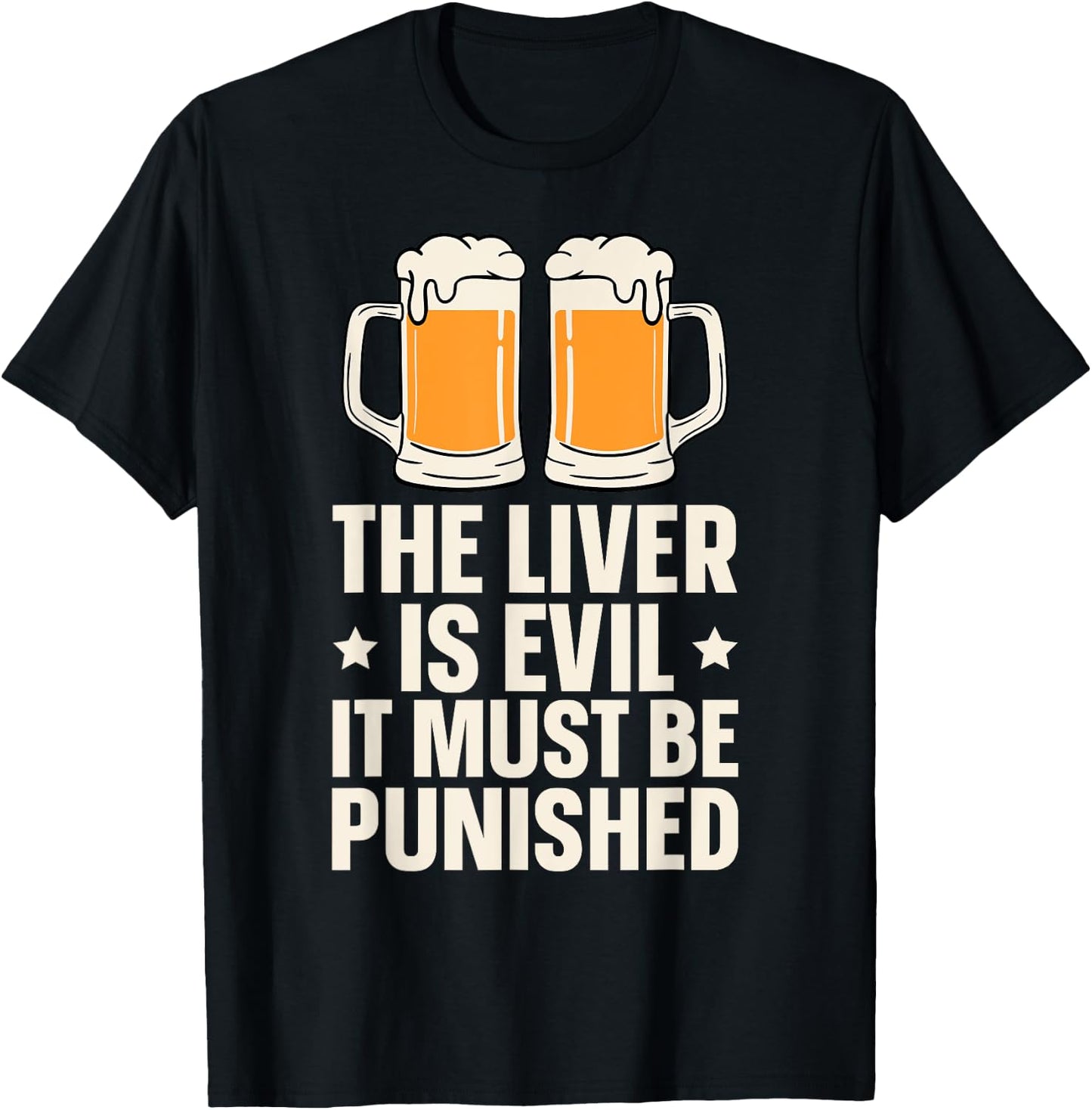 The Liver Is Evil It Must Be Punished T-Shirt - T-Shirt | Black