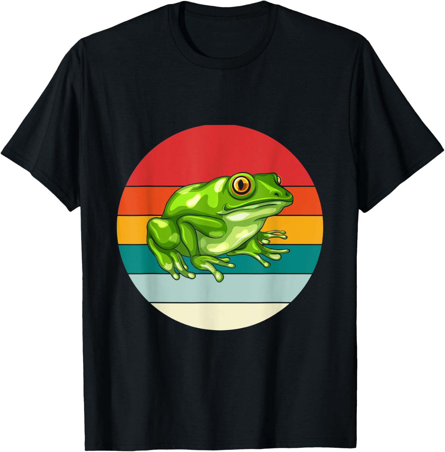 Rainforest Animal Amphibia Gift Frog T-Shirt - T-Shirt | Black