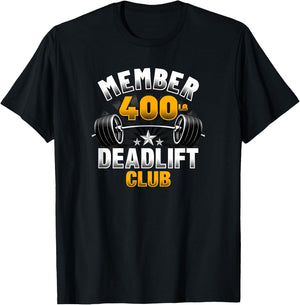 400 Pound Deadlift Club T-Shirt - T-Shirt | Black