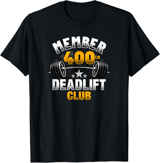400 Pound Deadlift Club T-Shirt - T-Shirt | Black