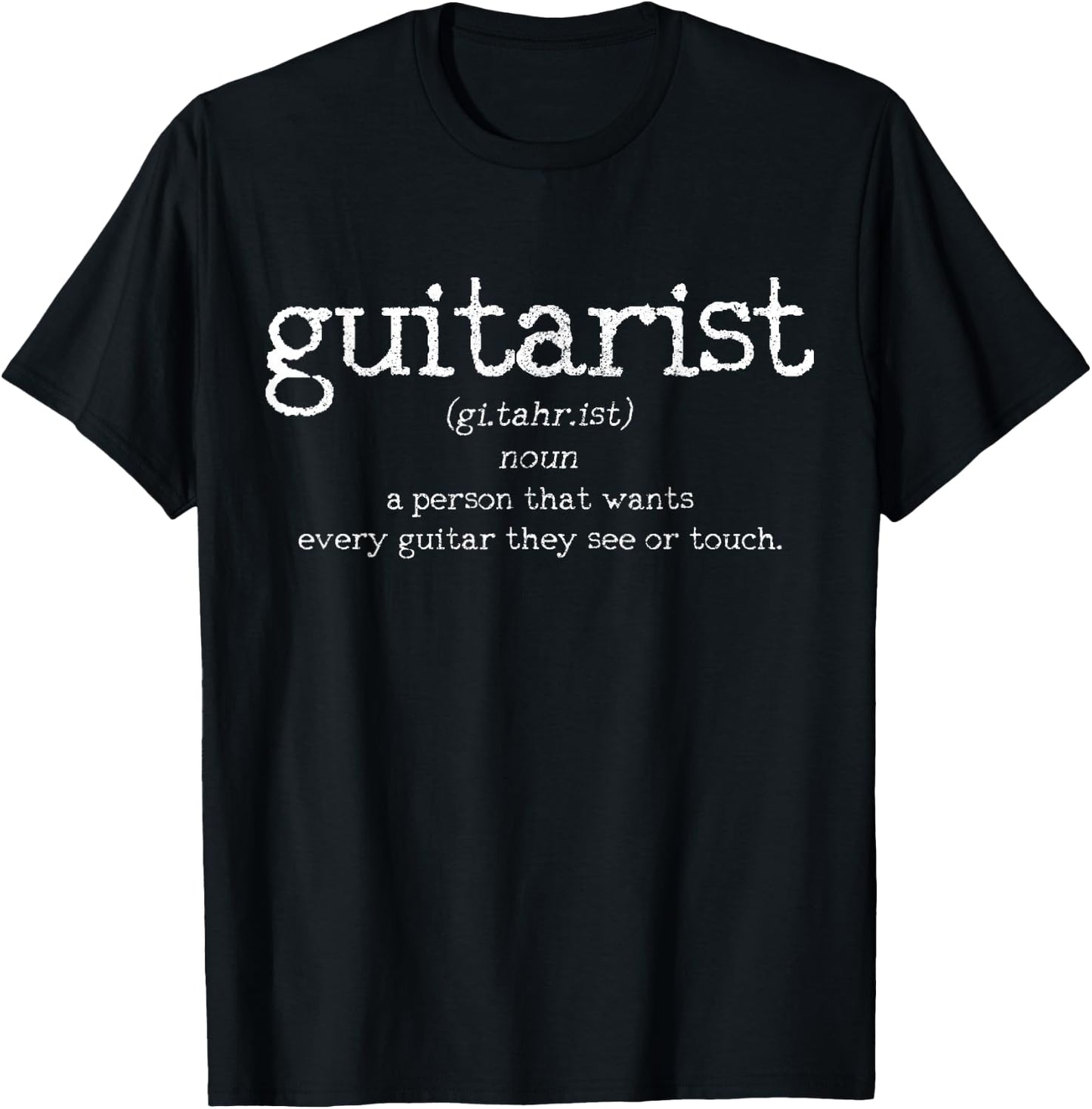 Guitar guitar player vintage Gift T-Shirt - T-Shirt | Black