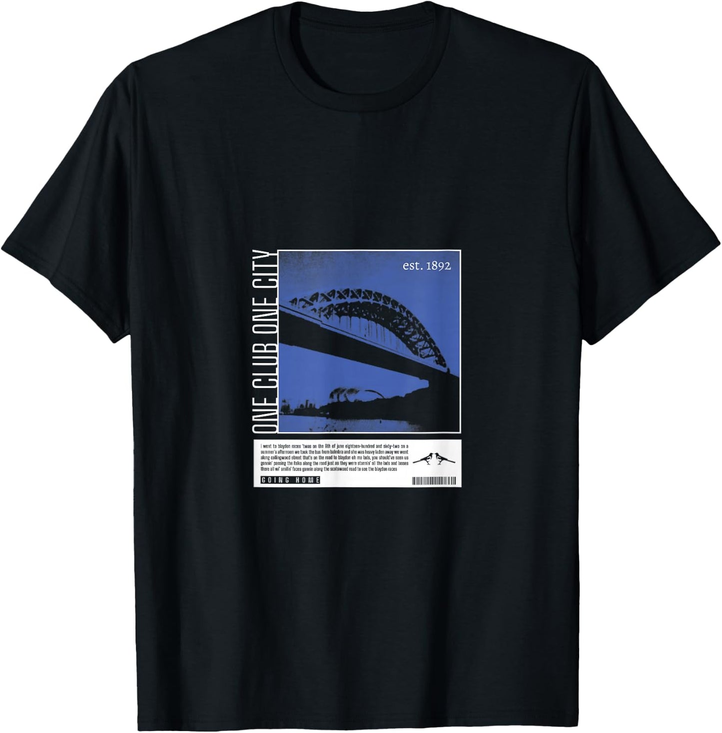 Newcastle United One Club One City NUFC T-Shirt - T-Shirt | Black