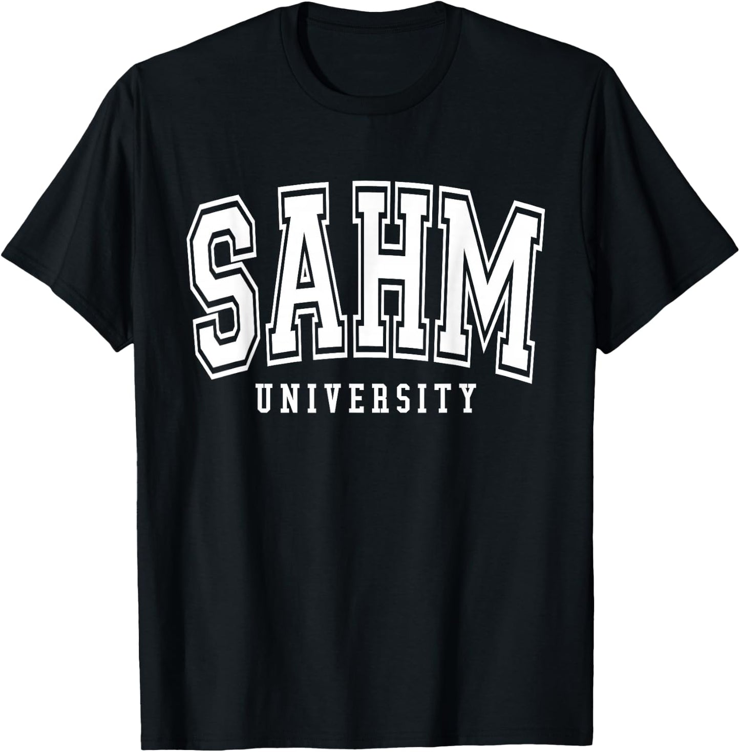 Sahm University Cool Mama Life Stay At Home Mom T-Shirt - T-Shirt | Black