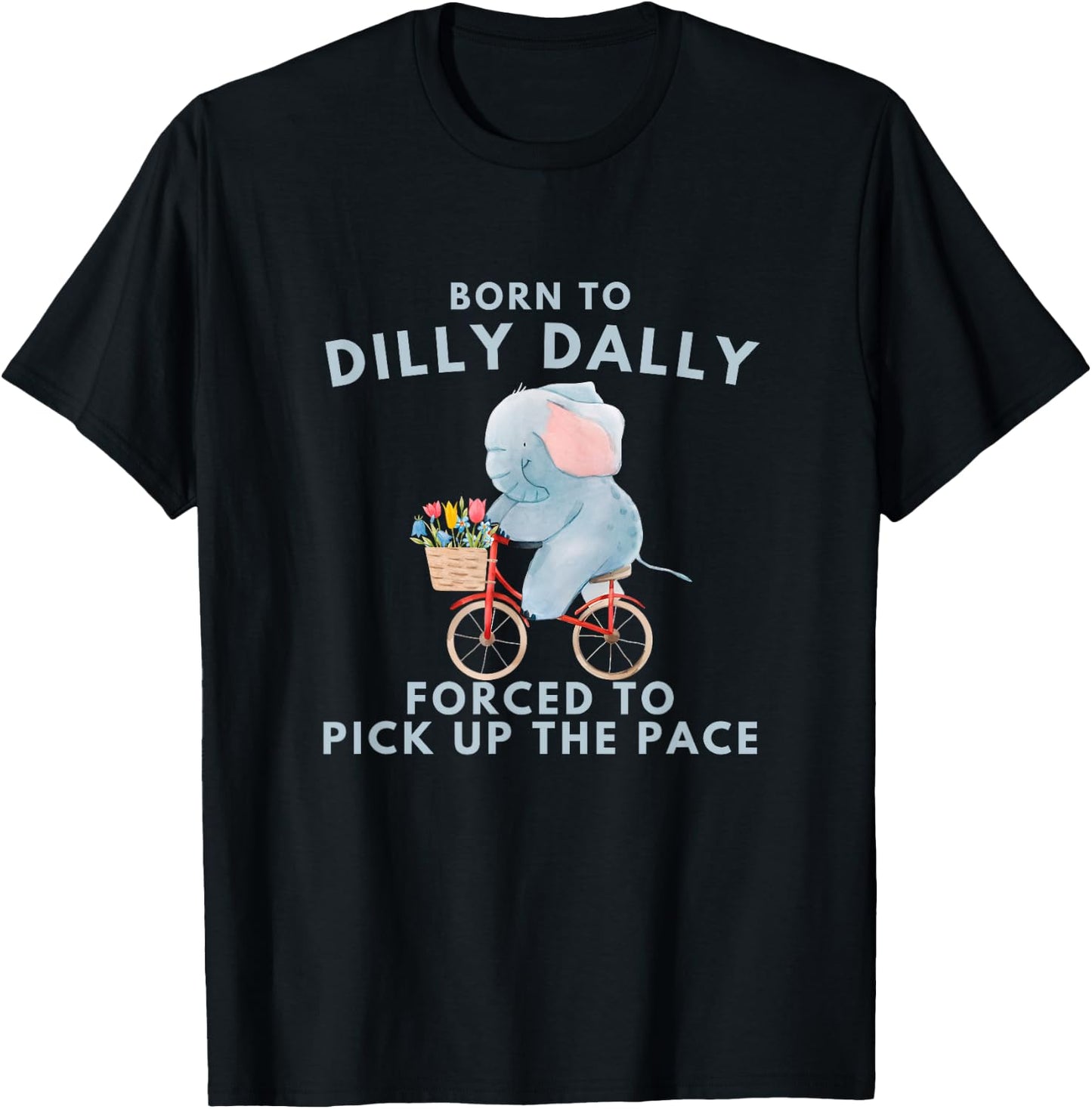 Born To Dilly Dally Graphic Funny Retro Vintage Relaxed Meme T-Shirt - T-Shirt | Black