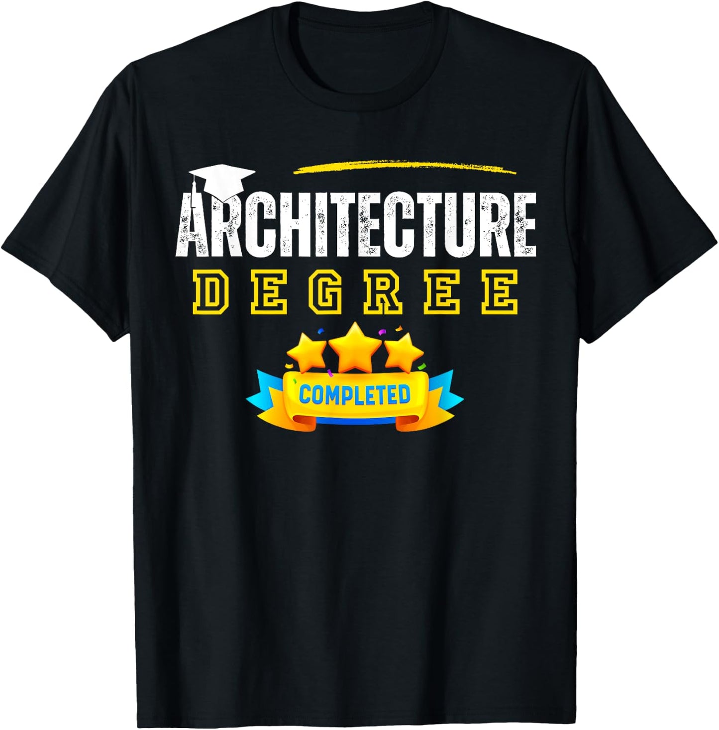 Architecture Degree Graduation Senior Celebration Grad Party T-Shirt - T-Shirt | Black