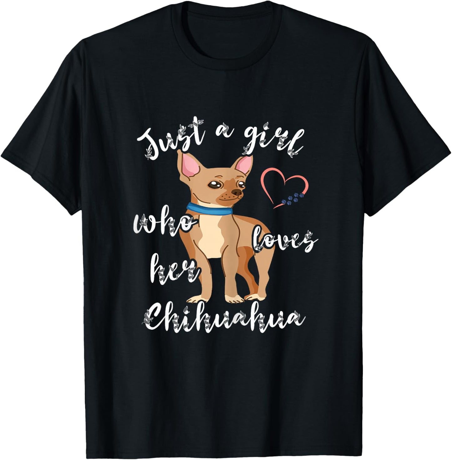 Chihuahua Girl Chiwawa Dog Puppy Dog Owner Pet T-Shirt - T-Shirt | Black