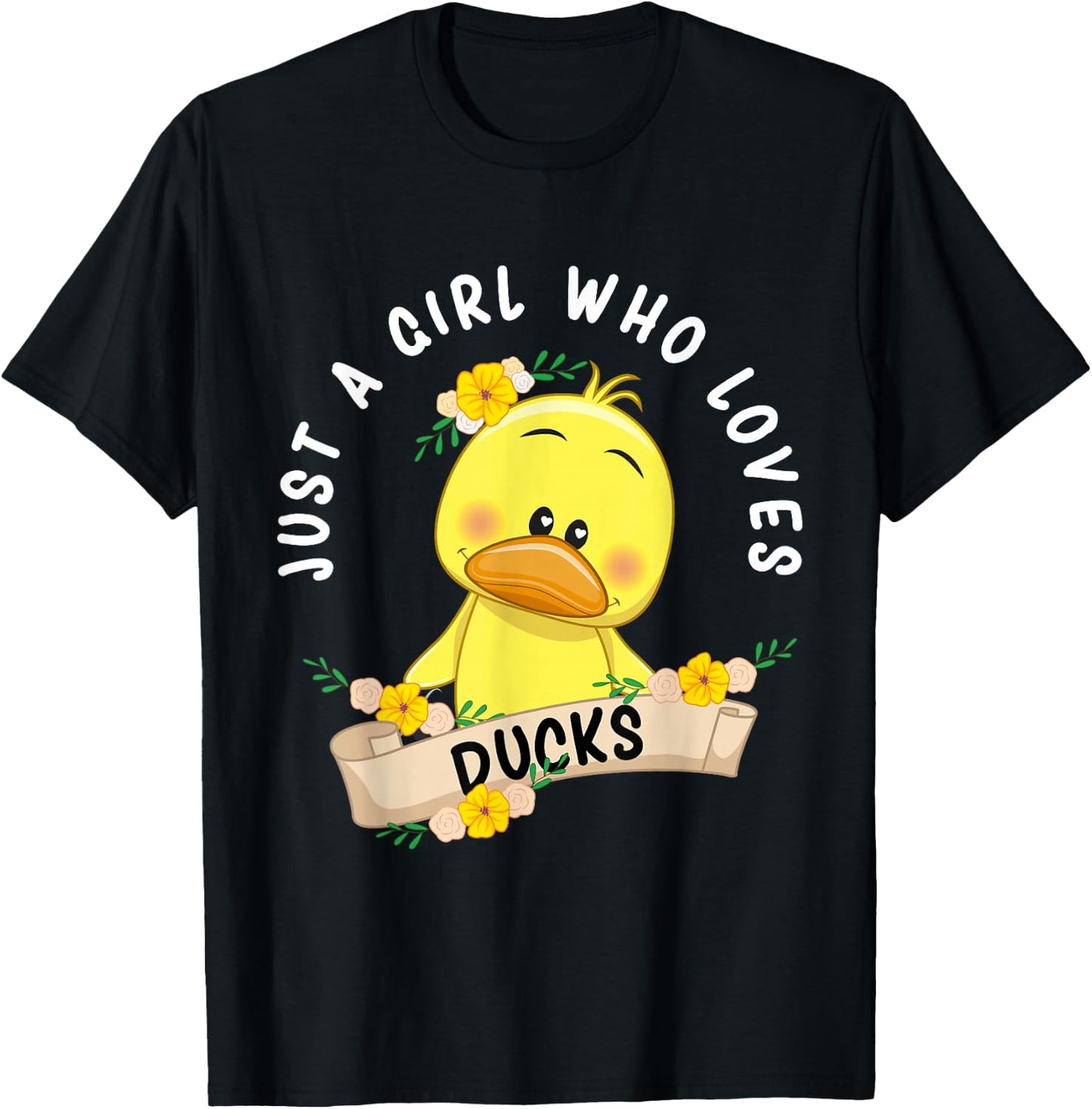 Just a Girl who loves Ducks Kids T-Shirt - T-Shirt | Black