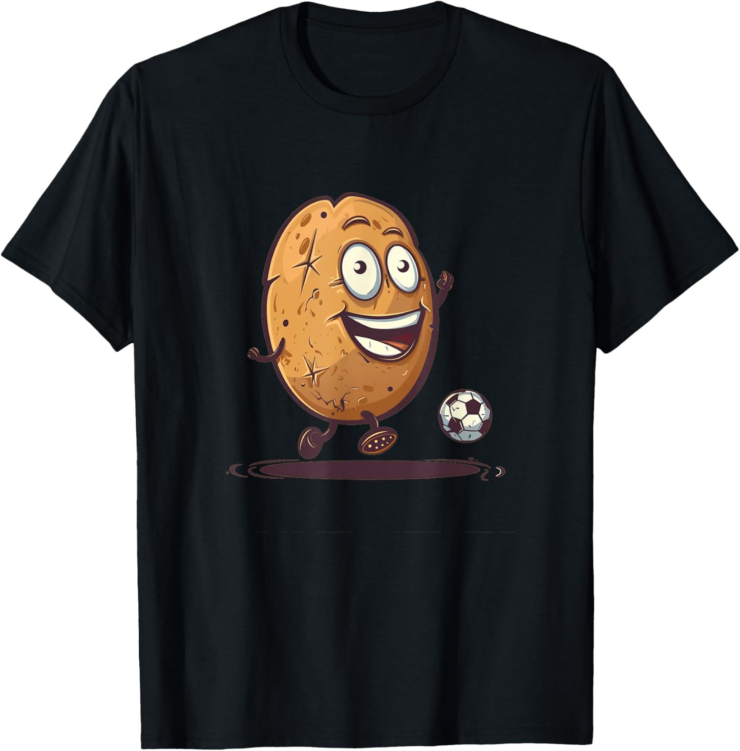 Soccer player potato costume for boys and girls T-Shirt - T-Shirt | Black