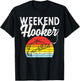 Weekend Hook Retro Bass Fish Fishing Fisherman Men Gift T-Shirt - T-Shirt | Black
