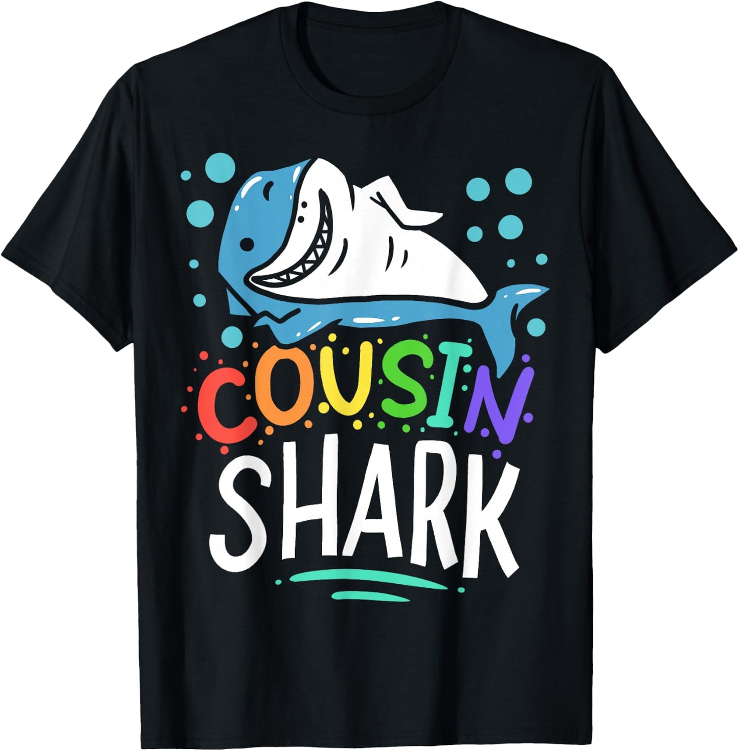 Cousin Shark Gift T-Shirt - T-Shirt | Black
