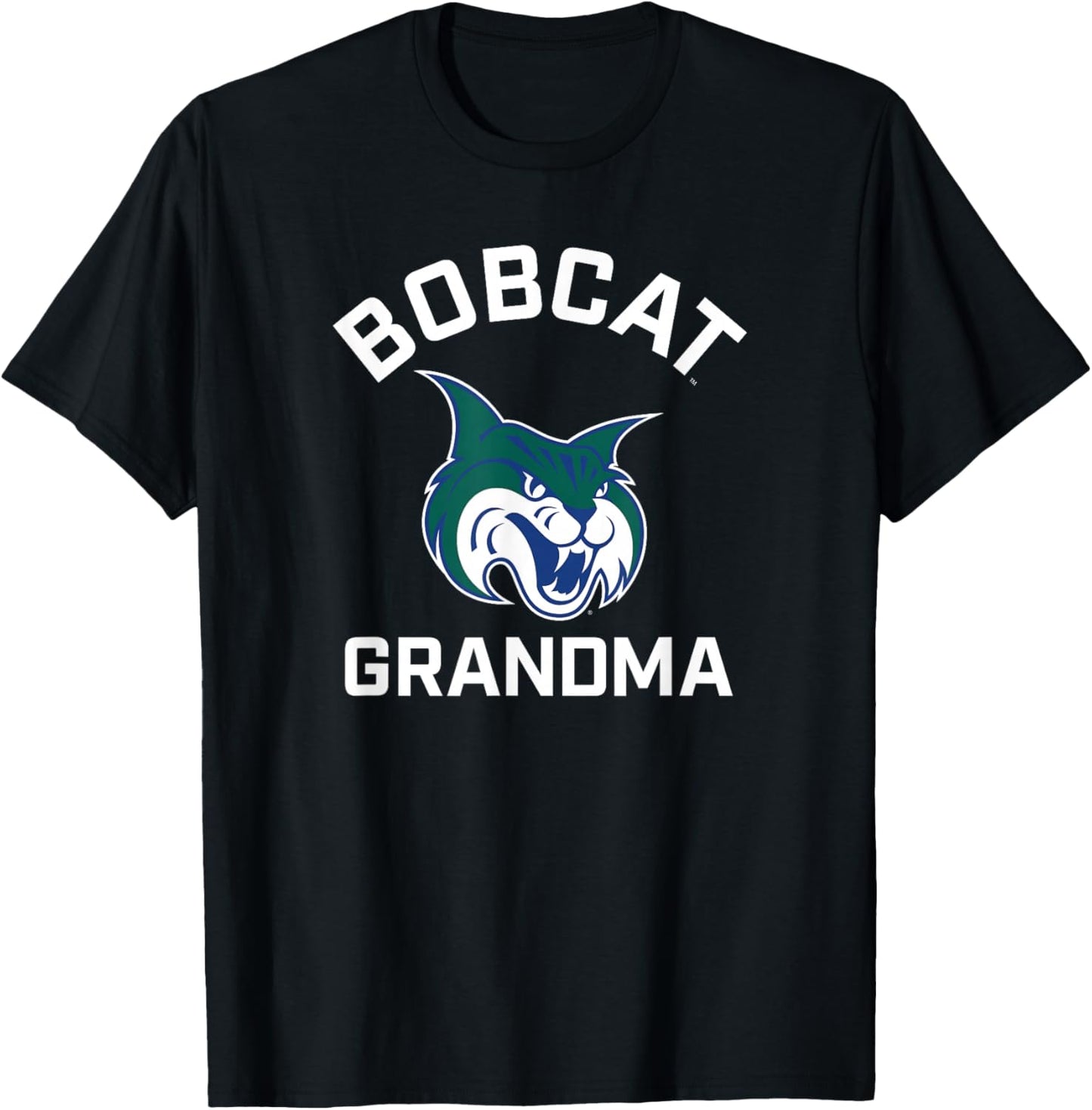 Georgia College GCSU Bobcats Arched Grandma T-Shirt - T-Shirt | Black