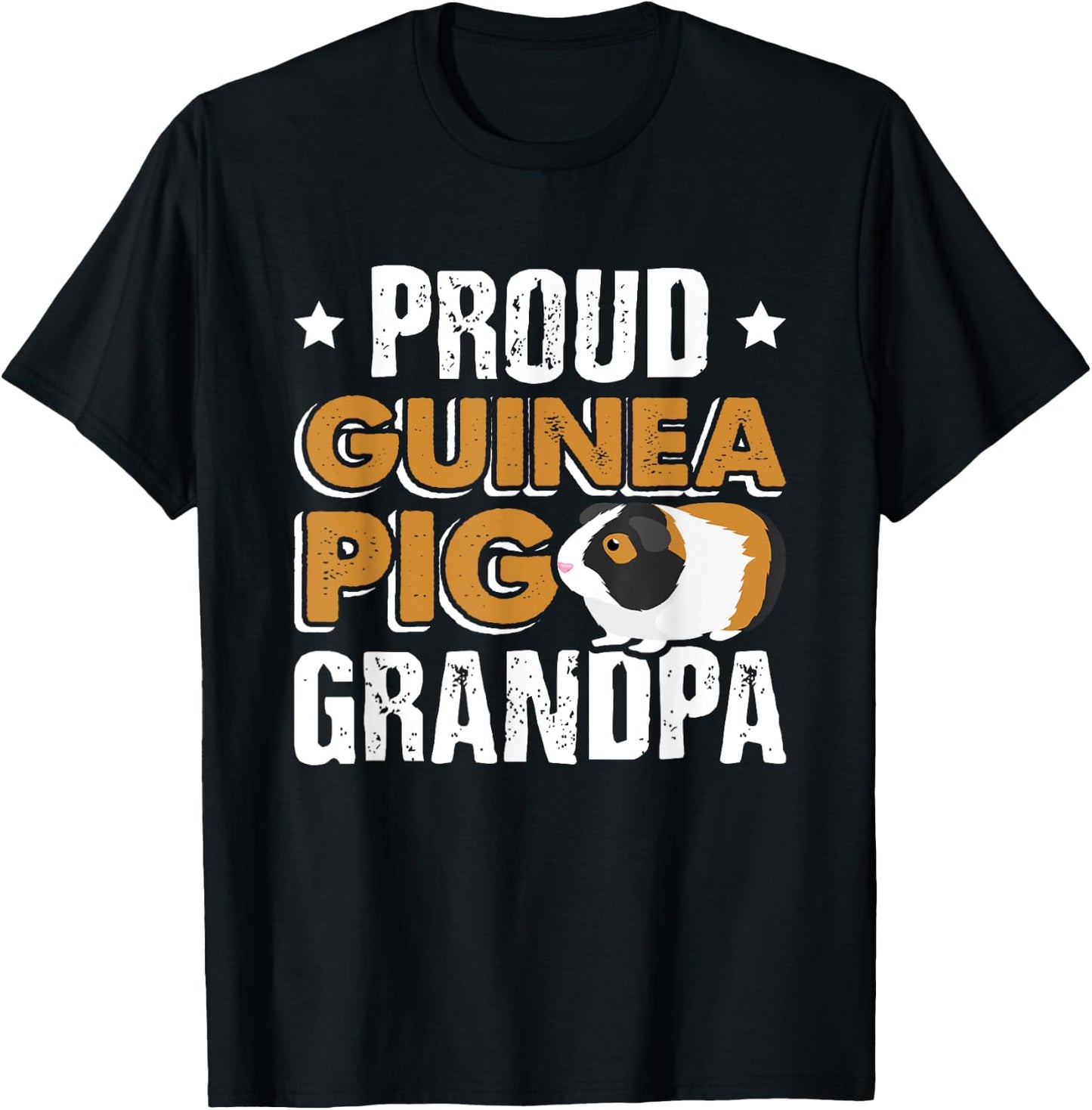 Funny Guinea Pig Gift Proud Guinea Pig Grandpa T-Shirt - T-Shirt | Black