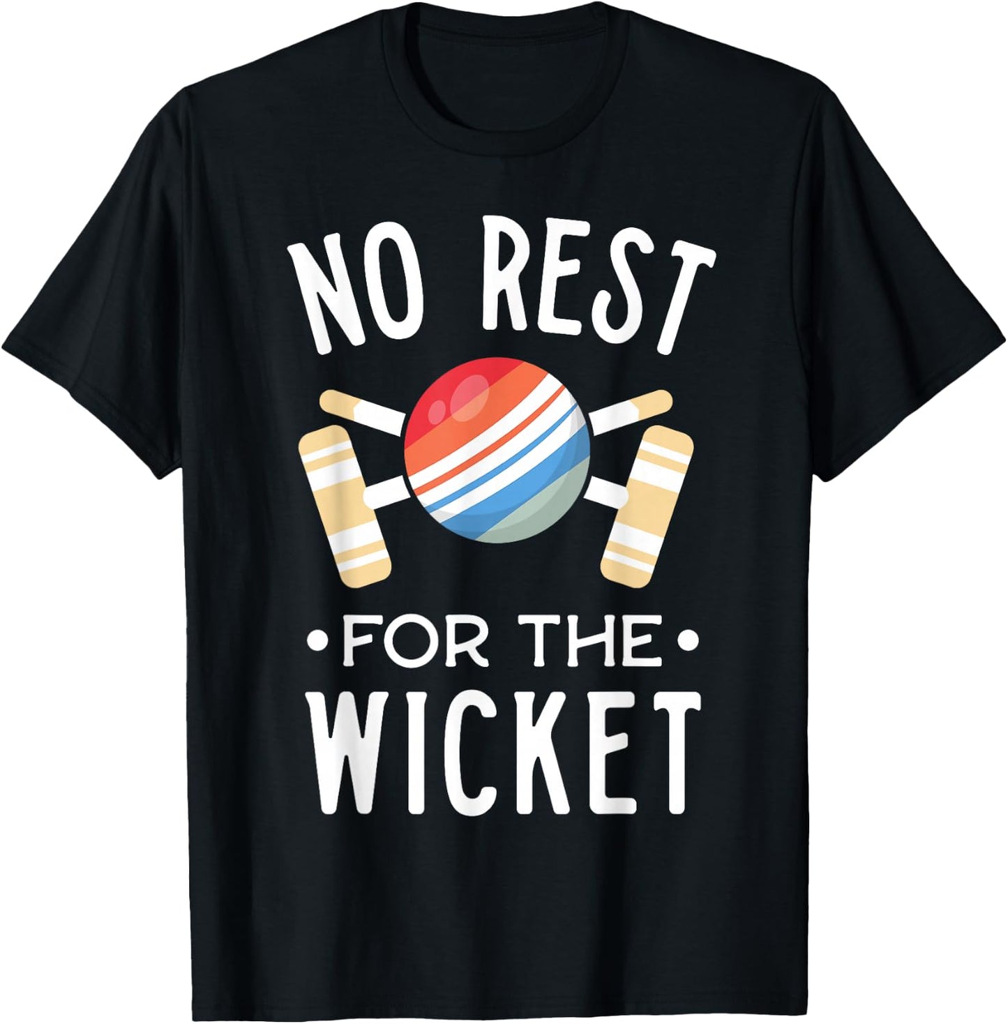 Funny Croquet Shirt Rest For The Wicket Club Coach Gift T-Shirt - T-Shirt | Black