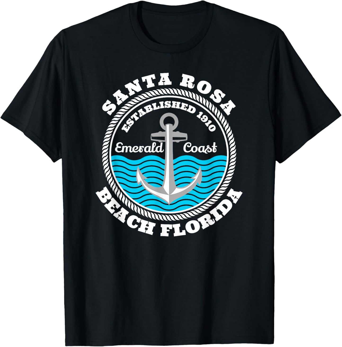 Santa Rosa Beach Florida Women Kids T-Shirt - T-Shirt | Black