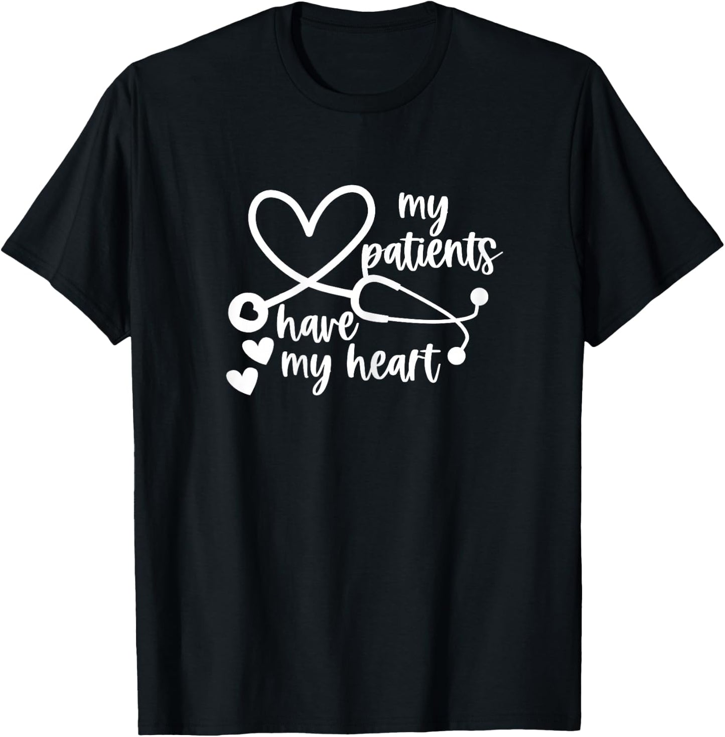 School Nurse Valentines Day NICU Nurse PEDs Pediatrian T-Shirt - T-Shirt | Black