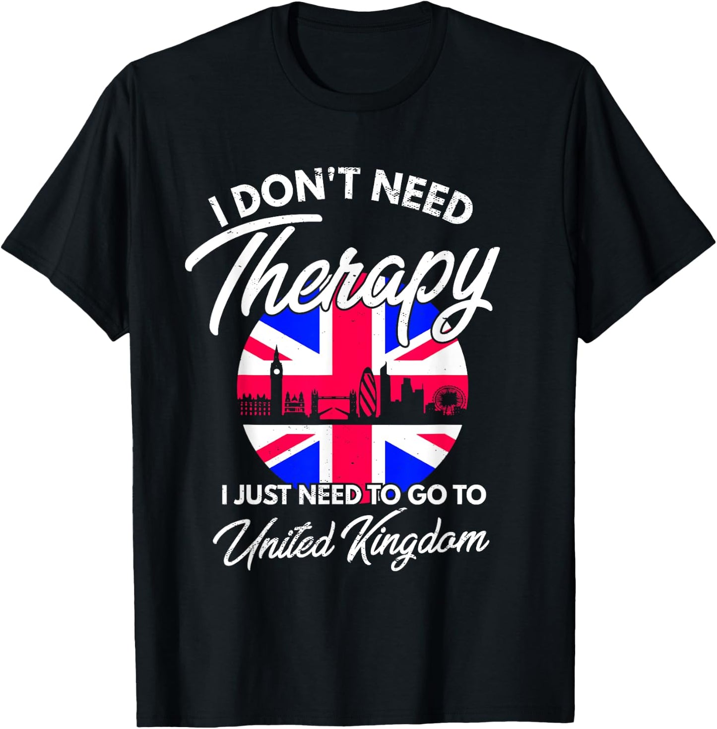 English Flag I United Kingdom Flag I Union Jack I England T-Shirt - T-Shirt | Black