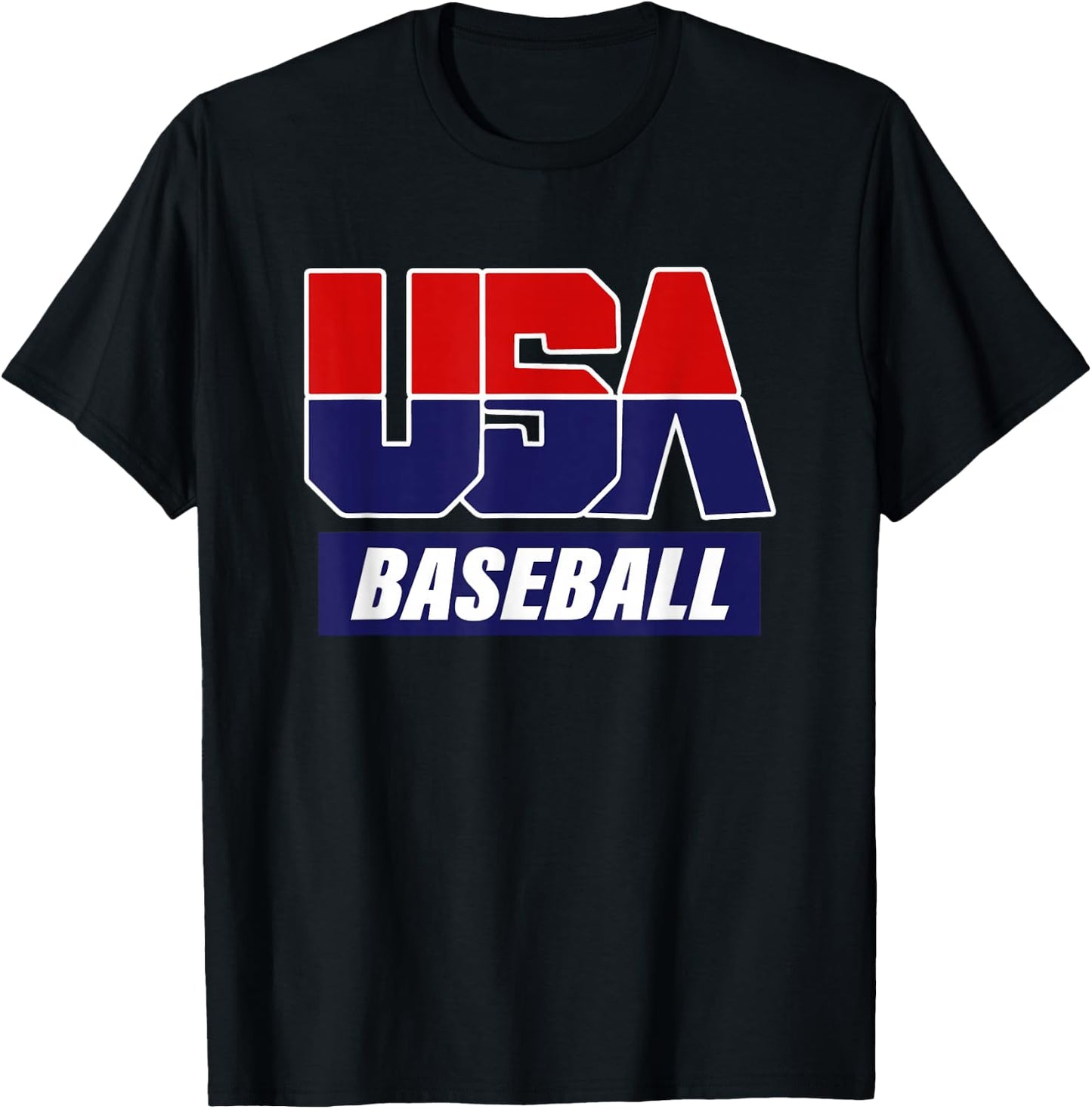 Baseball 2024 USA T-Shirt - T-Shirt | Black