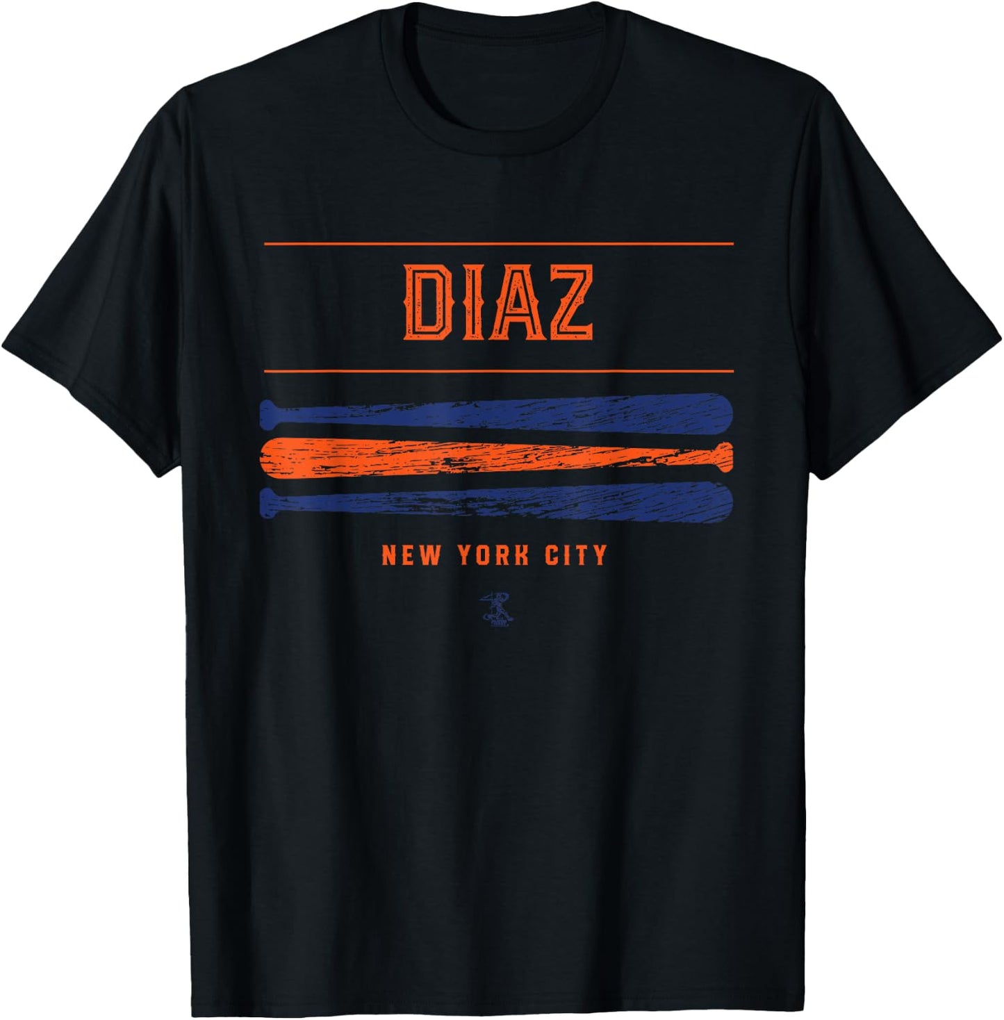 Edwin Diaz Vintage Baseball Bat Gameday T-Shirt - T-Shirt | Black