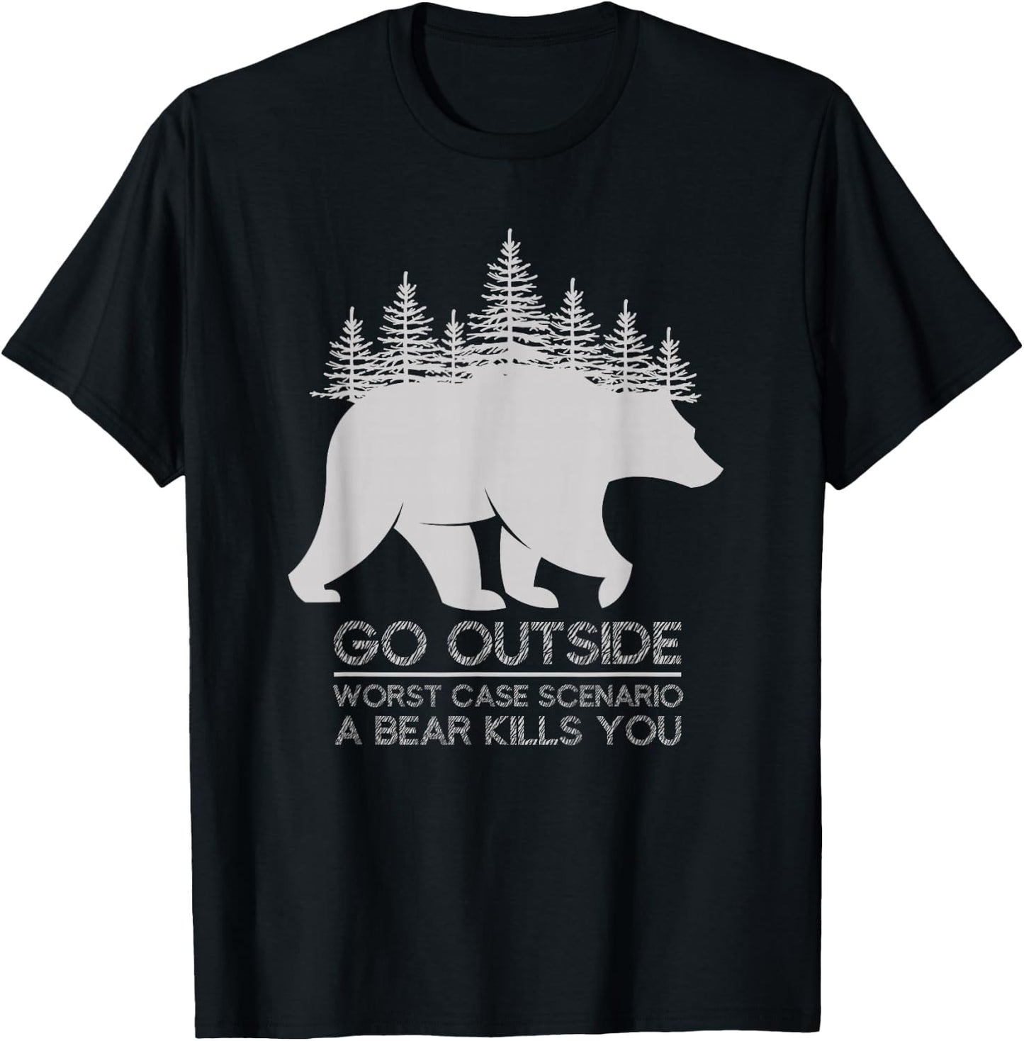Outdoor Activities Nature Lovers Mountaineering Camping T-Shirt - T-Shirt | Black