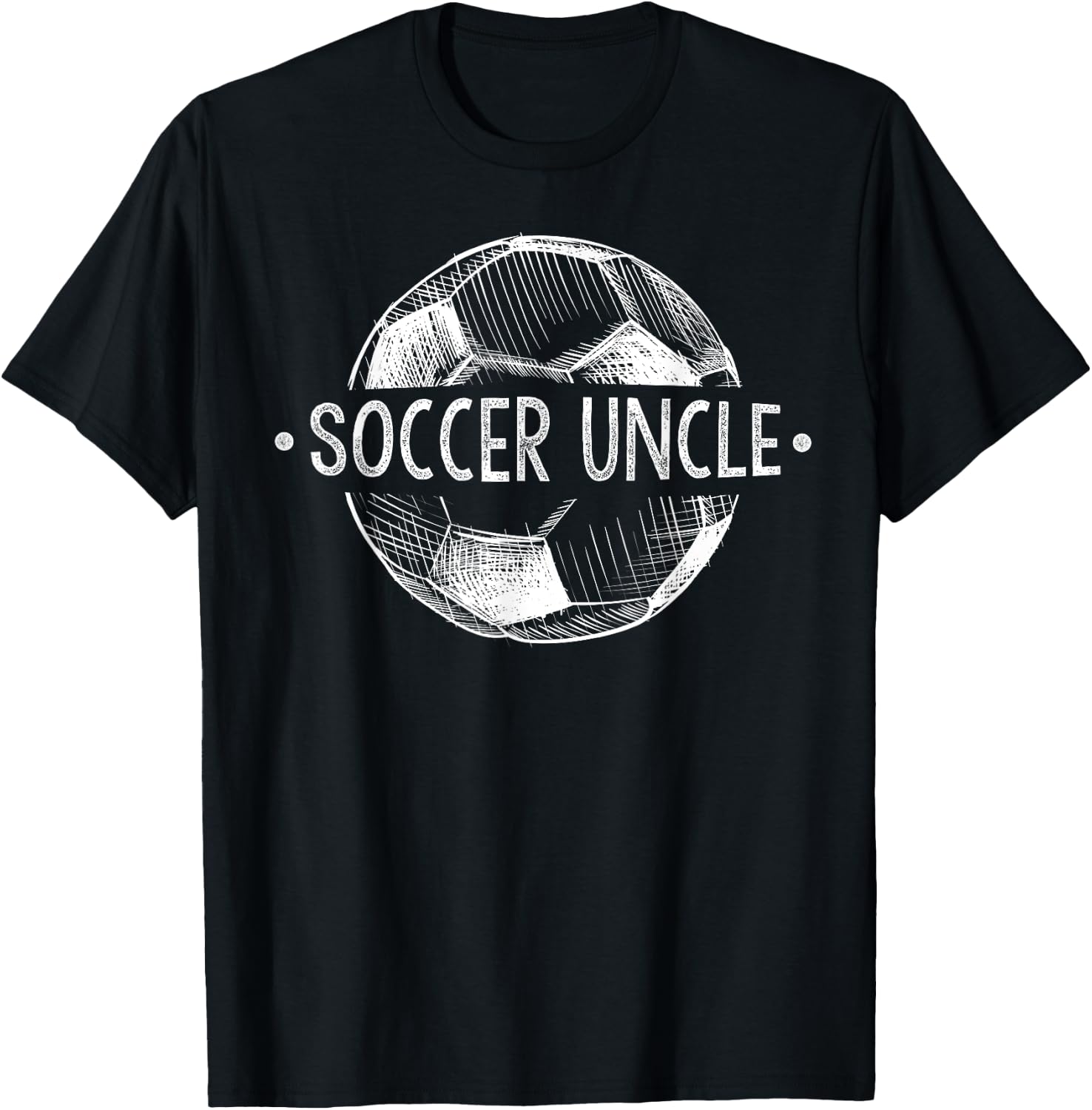 Soccer Uncle Family Matching Team Player Gift Sport Lover T-Shirt - T-Shirt | Black