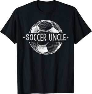 Soccer Uncle Family Matching Team Player Gift Sport Lover T-Shirt - T-Shirt | Black